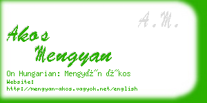 akos mengyan business card